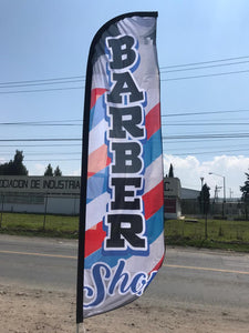 Bandera Barber Shop Azul