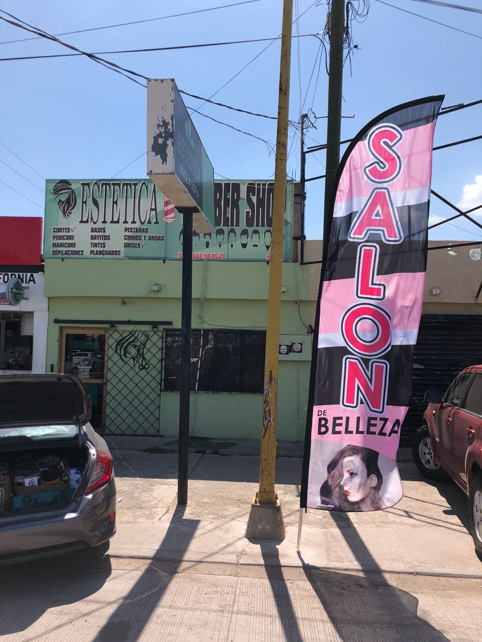 Bandera Salón de Belleza Rosa